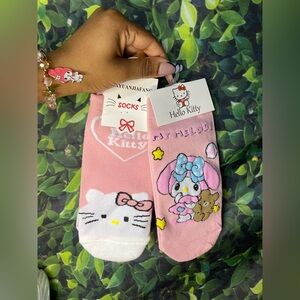 ‼️SOLD‼️Hello Kitty & My Melody sock bundle